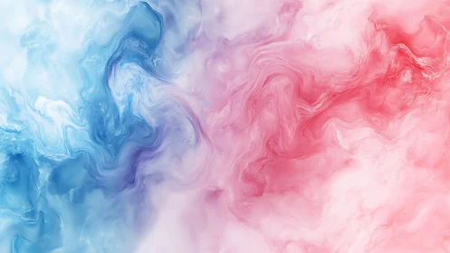 Bilateral fluid gradient field with cyan, magenta turbulence