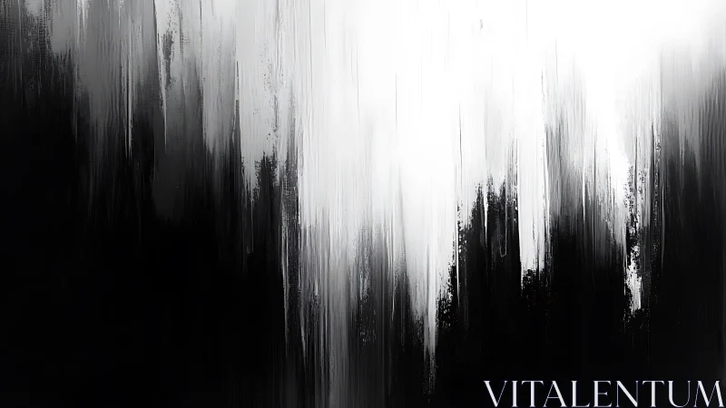 Monochrome cascades of shadow and light in abstract descent.