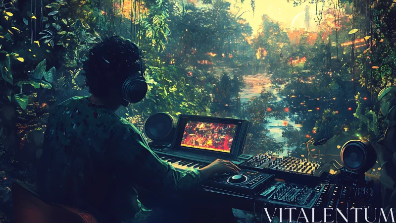 Lush forest producer blends glowing city lights with serene sound