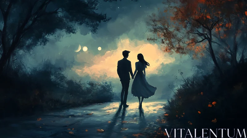 Two Hearts Under Moonlit Skies.