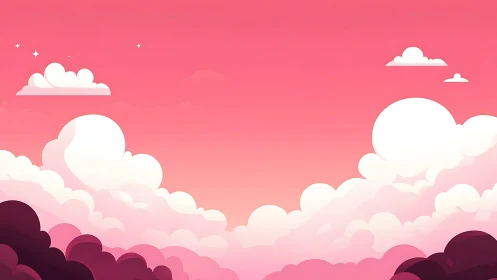 Candyfloss clouds quietly rehearse a sunset overture