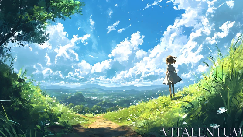 Sky-dusted afternoon lets a quiet wanderer meet the horizon