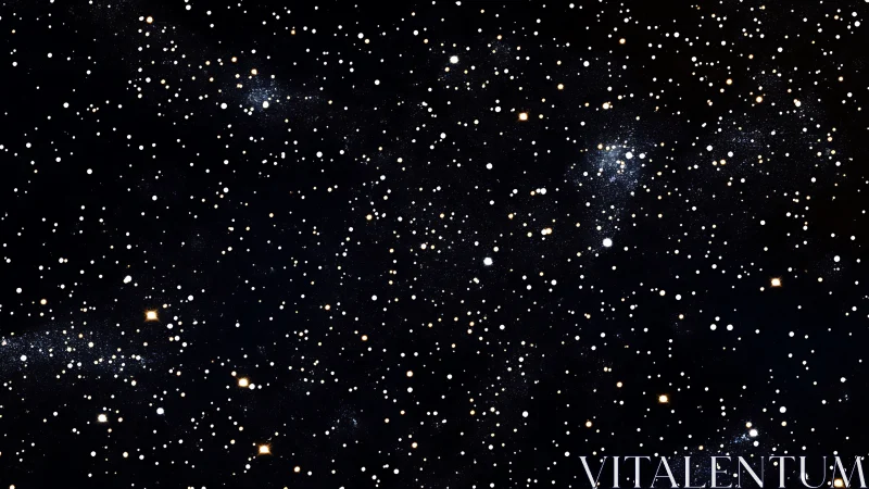 Starlit whispers knit a quiet constellation field tonight