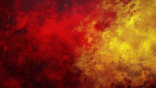 Red and Yellow Grunge Abstract Texture Background