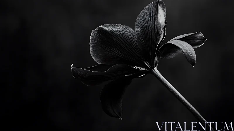 Wilting Elegance Surrenders to Shadow's Embrace