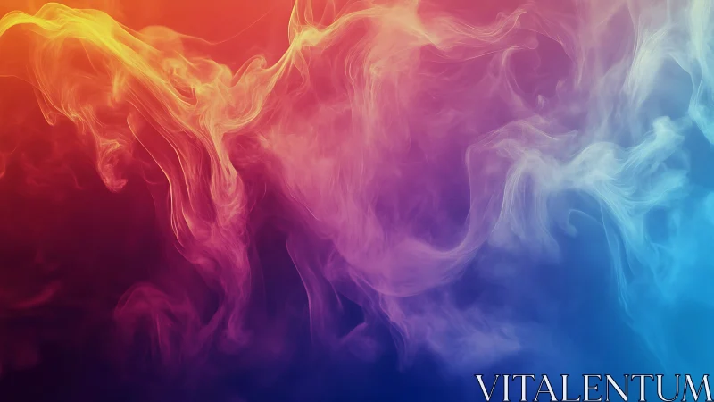 Chromatic vapor currents swirling through prismatic haze.