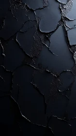 Midnight tectonic plates of glossy shattered obsidian. Period.