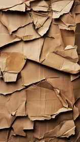 Layered torn cardboard texture with sculpted folding relief.