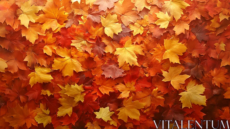 Autumn maple leaves in dense overlapping ground coverage.