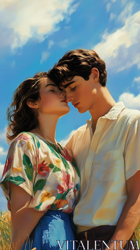 A Sweet Moment of Connection Under Open Skies.