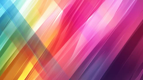 Vibrant geometric abstract art with colorful diagonal streaks.