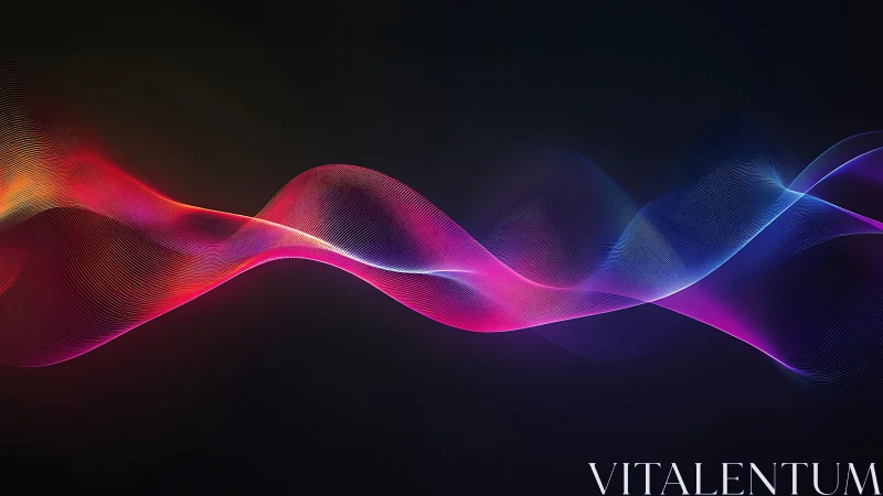 Chromatic sinusoidal light waves form dynamic spectral ribbon