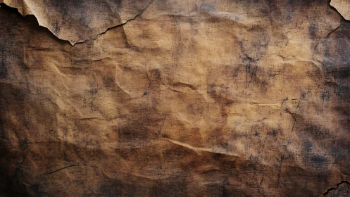 Vintage parchment texture shows worn creases and stains.