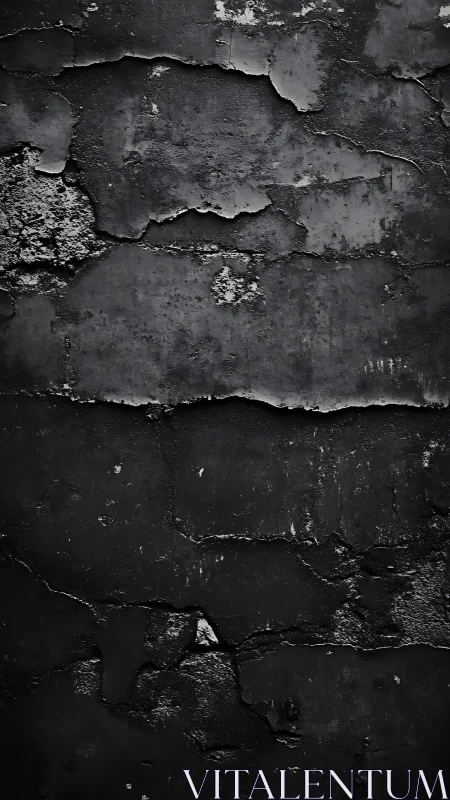 Weathered dark wall with moody cracks and quiet character.