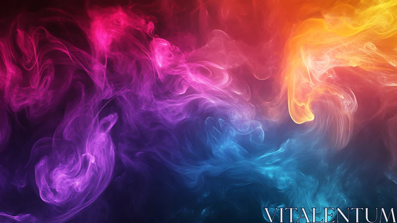 Chromatic vapor currents in layered digital painting space.