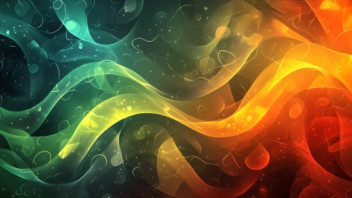 Chromatic Rivers Drift Through a Neon Dreamfield Glow.