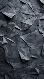 Shattered slate geometry with faceted dark polygon planes.