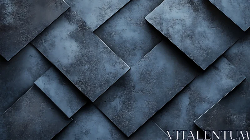 Midnight steel panels stacking into moody geometric rhythm.