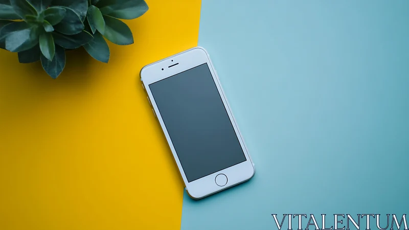White Device Balances Boldly Between Golden Sunshine and Turquoise Dreams