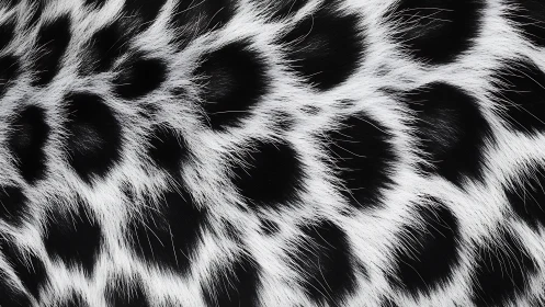 Soft monochrome animal spots with wild, cozy energy.