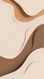 Soft sand-toned abstract waves create a calm visual rhythm