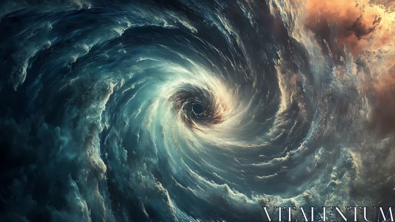 Storm Spiral Gateway Where Ocean Dreams Collapse Inward.