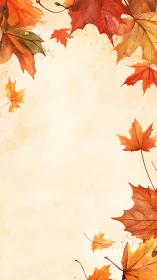 Golden autumn leaves framing a cozy seasonal moment.