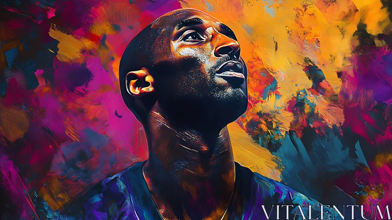 Glimmer of resolve in a storm of electric color.