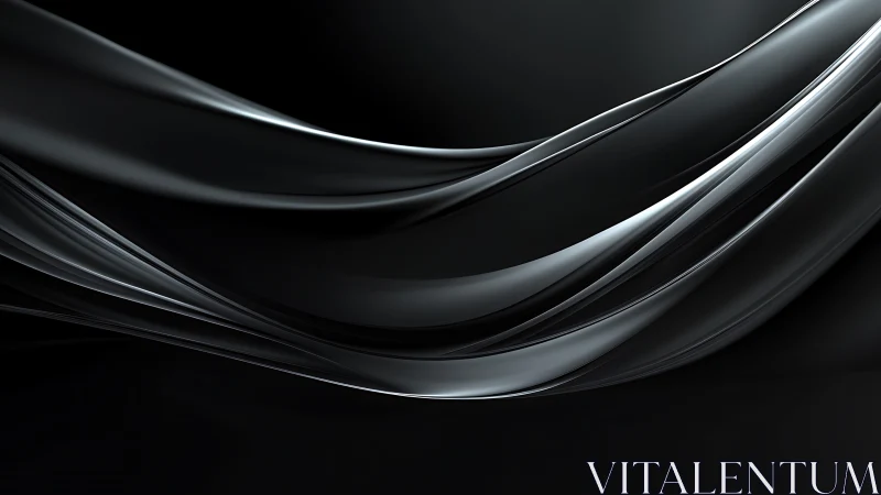 Curved translucent bands intersect over a dark background