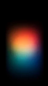 Chromatic gradient bloom renders pixelated light core