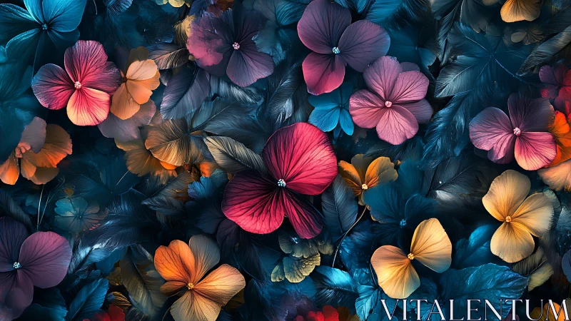 Luminous Blooms in Deep Twilight.