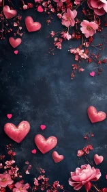 Love's Beautiful Garden on Dark Canvas.