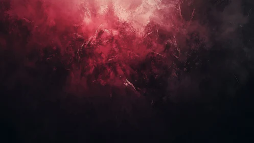 Chromatic nebular turbulence in high-contrast red field.