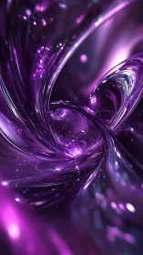 Shimmering violet vortex swirling with gentle cosmic light.