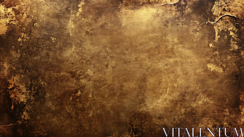 Textured brown grunge background with worn metallic patina.