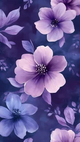 Ethereal Floral Composition with Layered Botanical Elements.