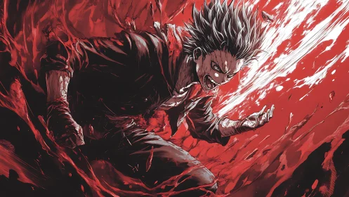 Raging antihero tears open a crimson storm of raw fury