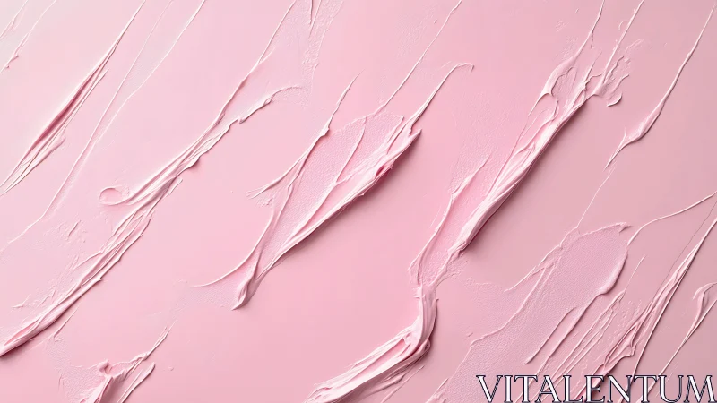 Soft pink cream texture flows in soothing abstract layers