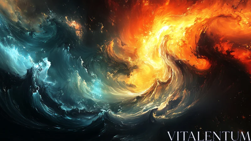 Fire and Ice Cosmic Collision.