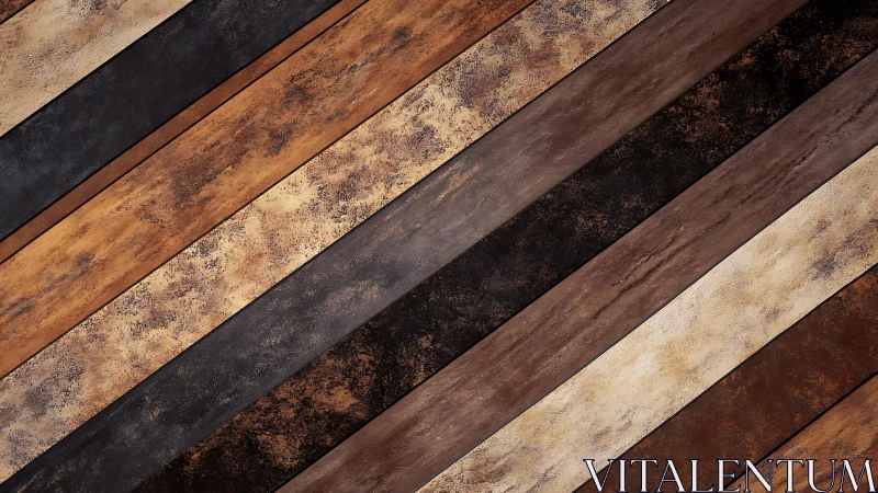 Warm diagonal wood textures invite calm rustic focus