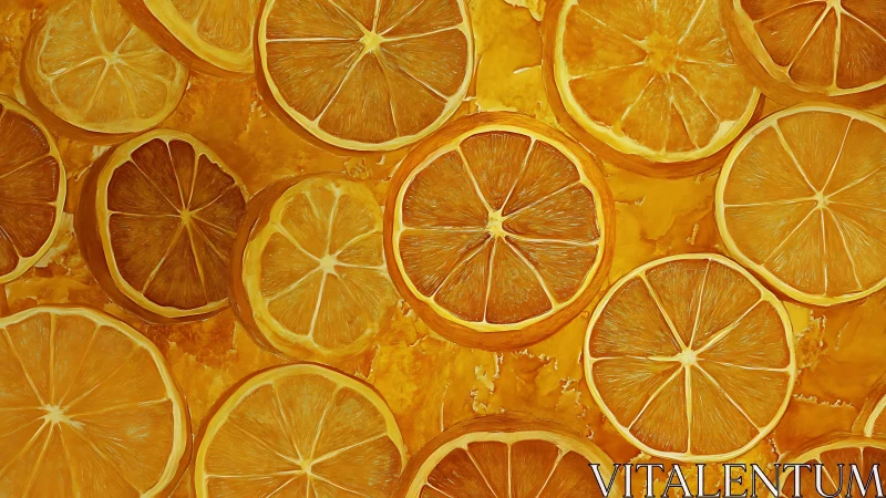Citrus halos spin in honeyed light, zest-drenched geometry.