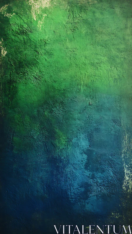 Textured green and blue abstract surface with gradients.