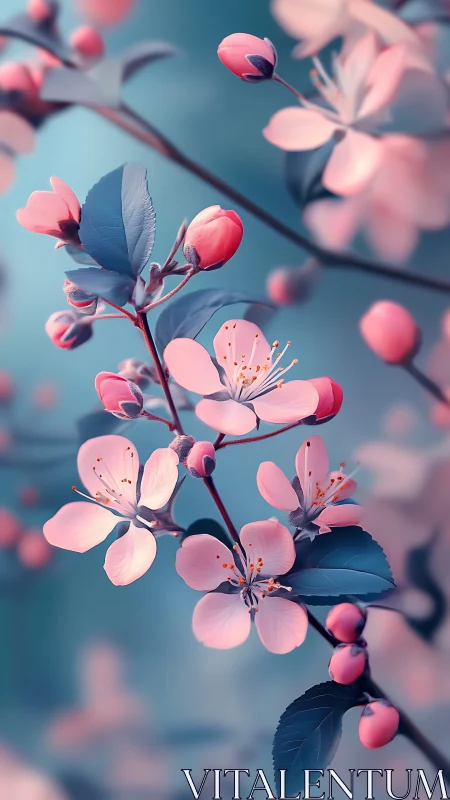 Blossoms Suspended in Twilight Reverie