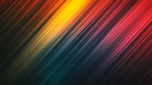 Vibrant Abstract Diagonal Lines in Warm Gradient Colors.