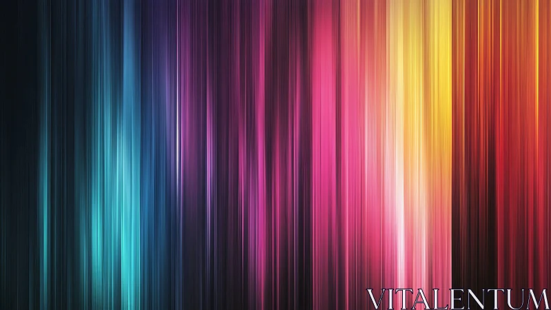 Vibrant vertical light streaks in full spectrum gradient.