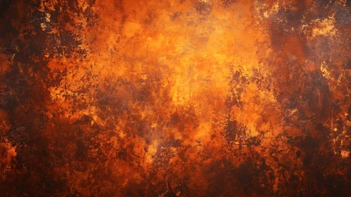Inferno Texture: Molten Orange Fire Abstract Backdrop