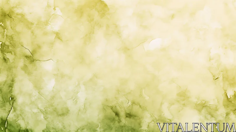 Soft green wash of watercolor texture suggests calm light