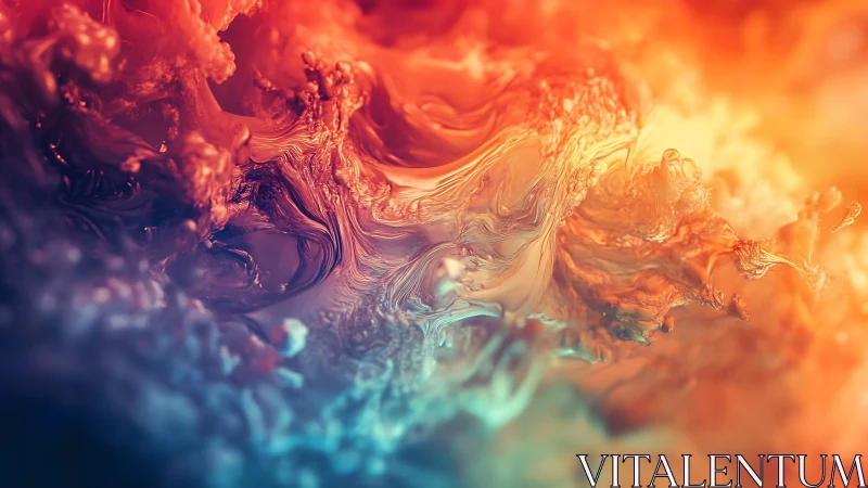 Liquid nebula curls through molten dusk and arctic glow