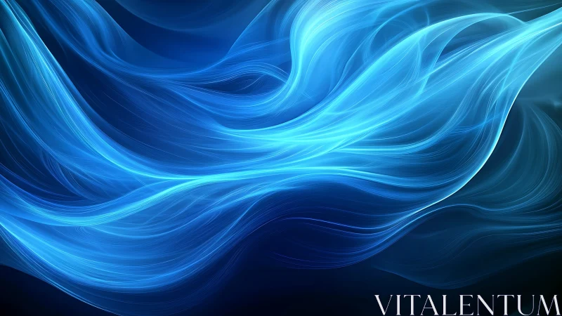 Electric azure currents swirl through a luminous dreamscape.