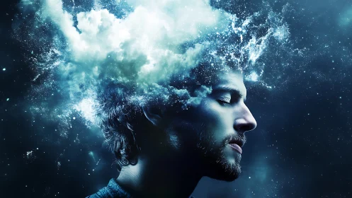 Dreaming in starlight, where clouds drift through the mind.